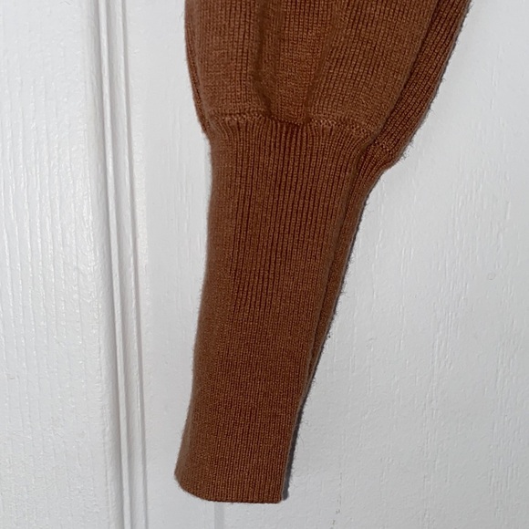 Wilfred Women's Tan Rebecca Turtleneck cropped Sweater Merino wool Size XS - Picture 7 of 13